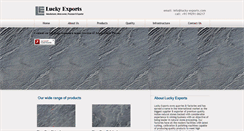 Desktop Screenshot of lucky-exports.com