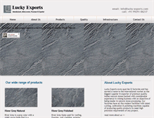 Tablet Screenshot of lucky-exports.com